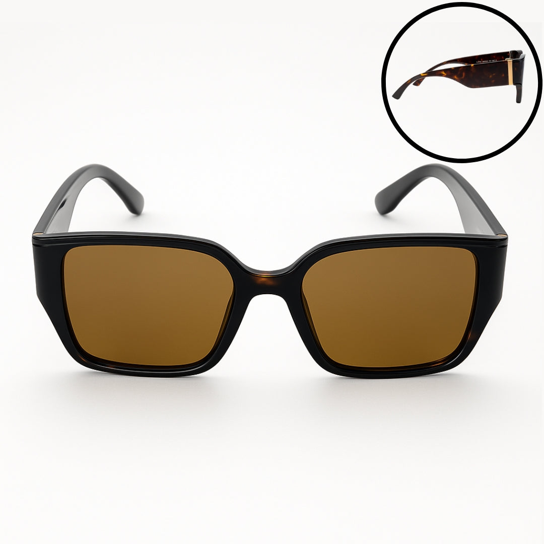 Gafas De Sol Rectangulares Unisex UV400 | Estilo Moderno Y Elegante | Accesorio De Moda Para Hombre Y Mujer Con Estuche