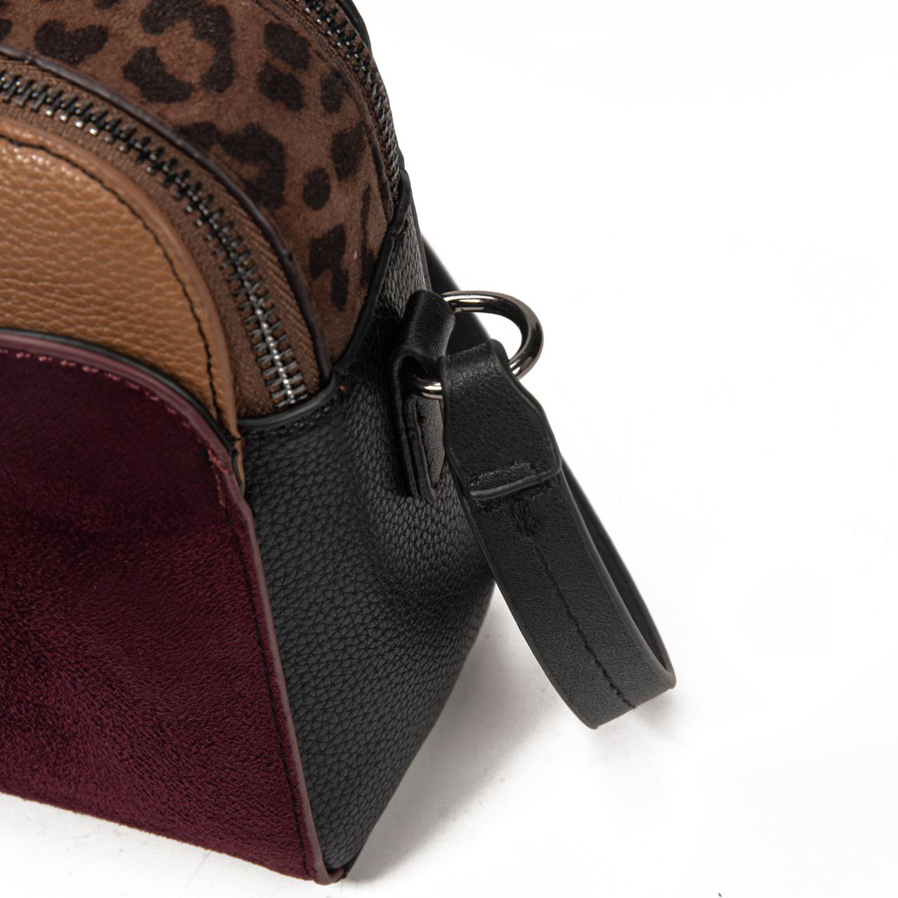 Bolso Bandolera Mujer De Eco Cuero Y Ante Con Estilo Animal Print, Bolso Pequeño Elegante Para Uso Diario Y Viajes