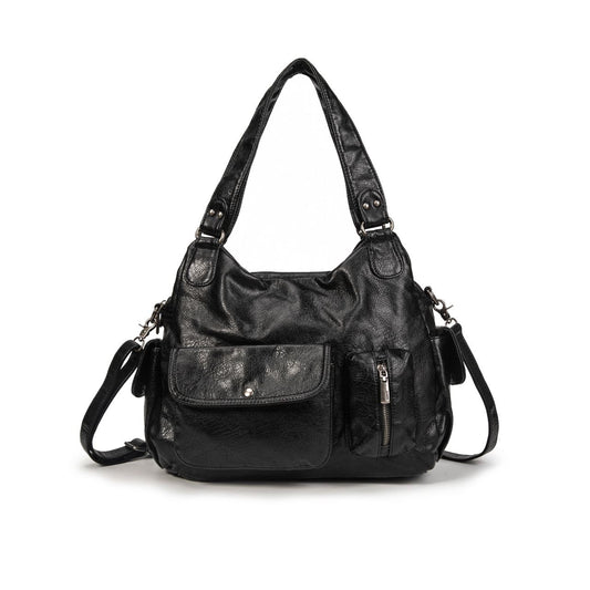 Bolso Mujer Grande De Moda Elegante De Eco Cuero – Bolso Casual Cómodo Para El Día A Día Con Múltiples Bolsillos