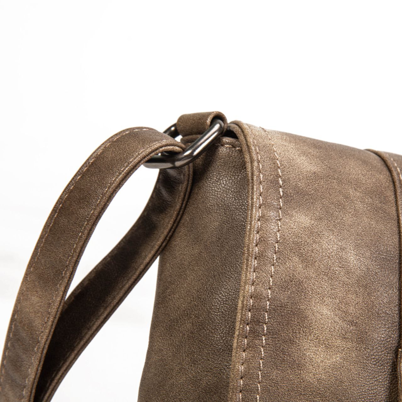 Bolso Bandolera Mujer Estilo Vintage En Eco Cuero – Bolso Cruzado De Moda Con Solapa Y Tiras 27×19×10 Cm