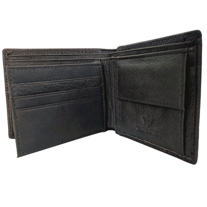 Elegante Cartera De Cuero Para Hombre Con Águila Grabada, Disponible En Negro, Marrón Oscuro Y Marrón Claro 11x9cm