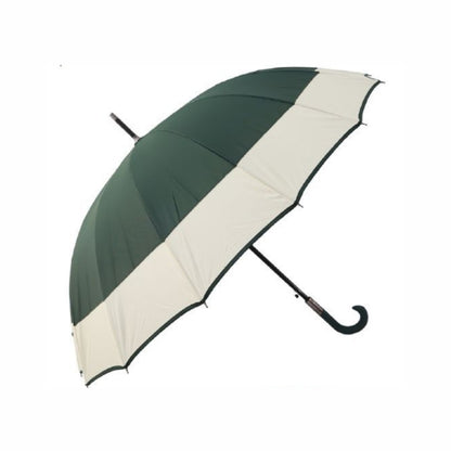 Paraguas Automático Antiviento Tipo Bastón Con 16 Varillas, Mango Antideslizante y Punta Metálica 115 cm