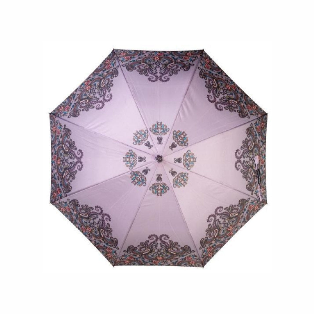 Paraguas Automático Antiviento Tipo Bastón Con Mango Antideslizante y Punta Metálica, 105 cm