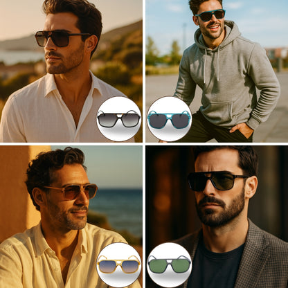 Gafas De Sol Estilo Aviador Polarizadas UV400 | Unisex | Con Estuche Y Gamuza De Regalo | Tendencia TikTok 2025