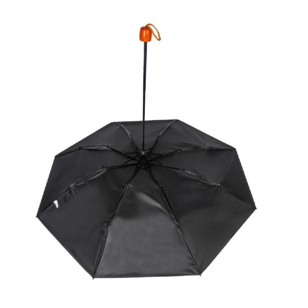 Paraguas Plegable Antiviento De Fibra Resistente Con 8 Varillas y Diseño Compacto