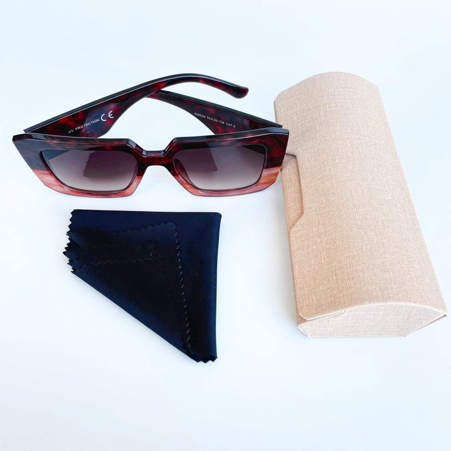 Gafas De Sol Cuadradas UV400 Cat.3 | Tendencia TikTok 2025 | Gafas Con Estuche | Estilo Bold Para Mujer