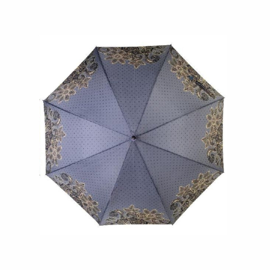 Paraguas Automático Antiviento Tipo Bastón Con Mango Antideslizante y Punta Metálica, 105 cm