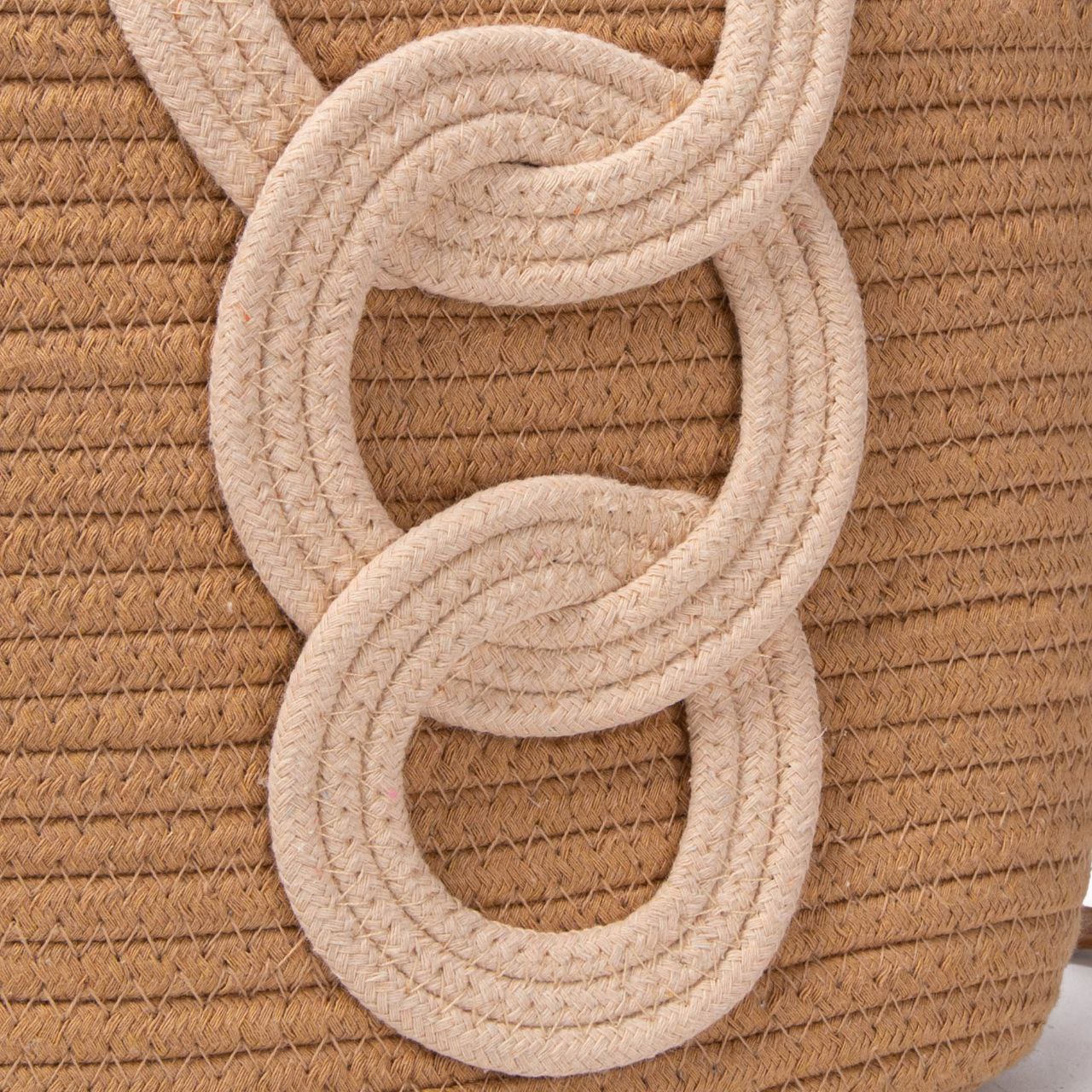 Bolso De Algodón Con Aros Decorativos, Asas Redondas, Correa Ajustable, Diseño Boho Para Mujer, Verano, Playa, Moda