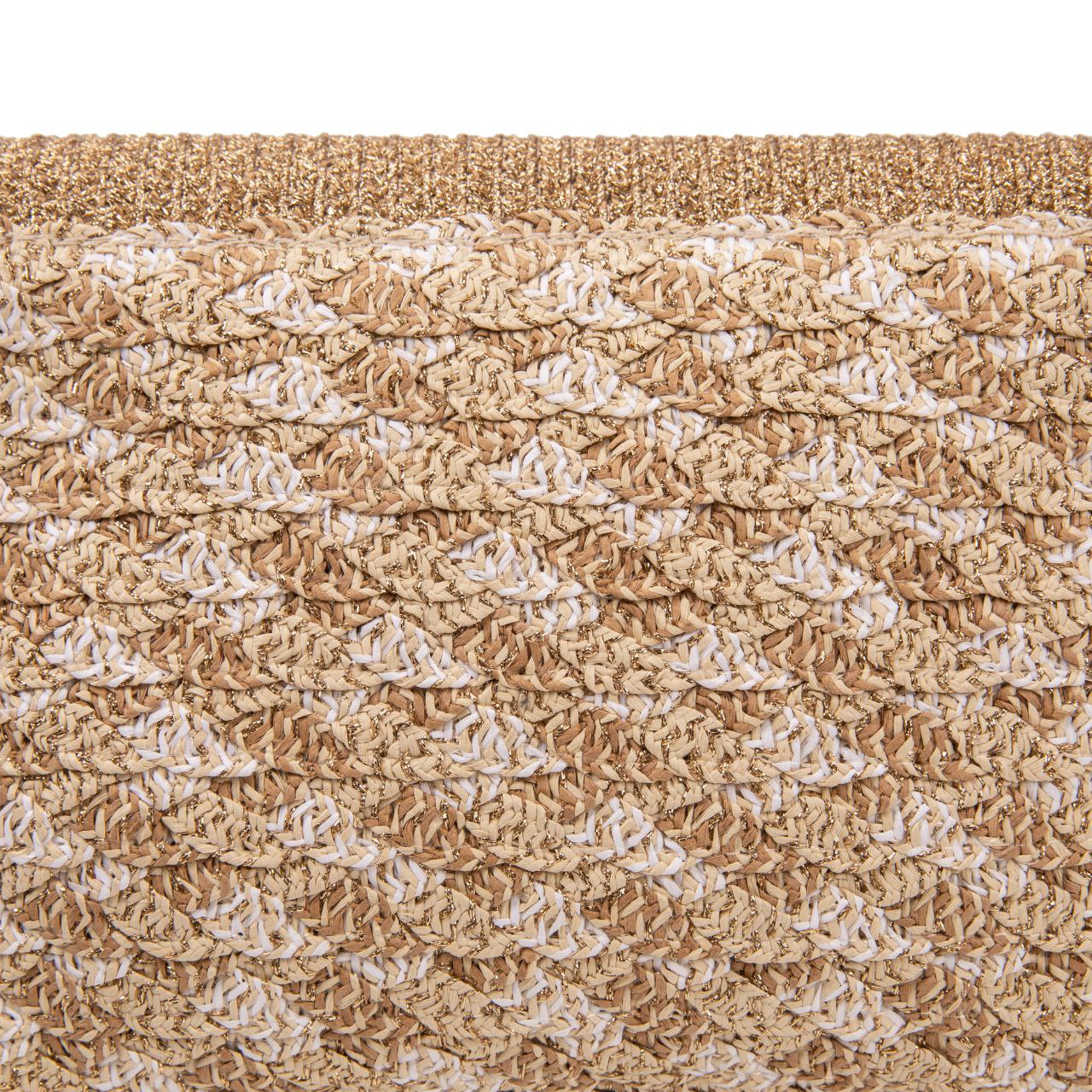 Bolso De Paja Mujer Tipo Satchel Con Solapa Tejida, Asa Extraíble Y Estilo Bohemio Chic Para Verano