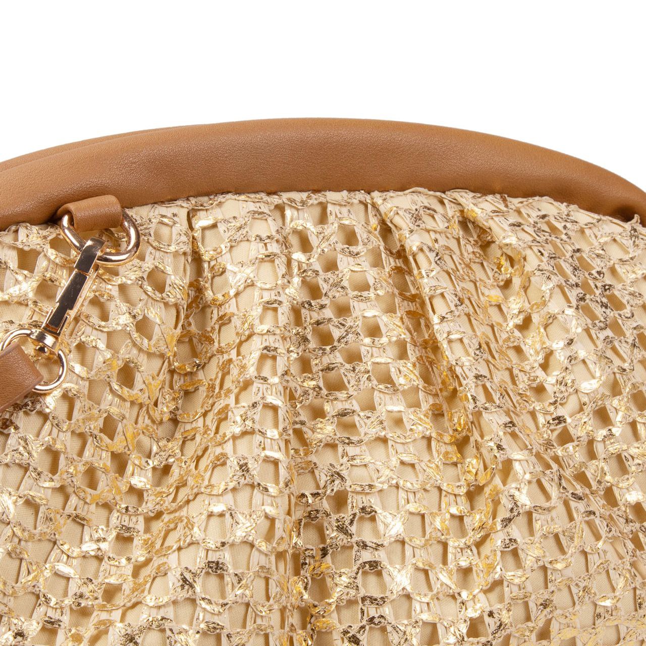 Bolso De Paja Mujer Con Cierre De Clip, Diseño Brillante Estilo Satchel, Bandolera Pequeña De Verano Elegante