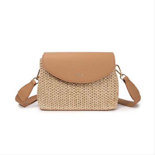 Bolso Bandolera De Verano Mujer Rafia Natural Estilo Satchel Vintage Elegante Casual Ligero Compacto Playa Diario