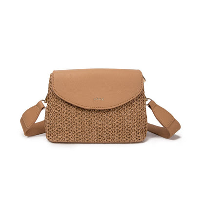 Bolso Bandolera De Verano Mujer Rafia Natural Estilo Satchel Vintage Elegante Casual Ligero Compacto Playa Diario