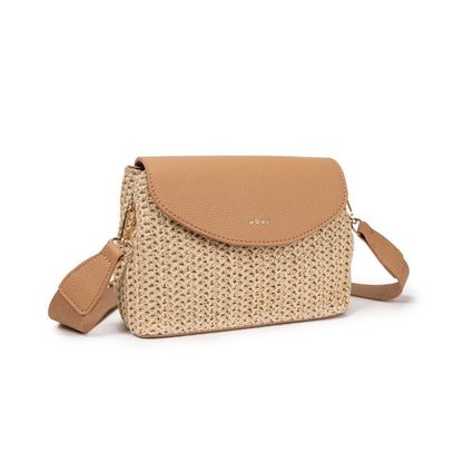 Bolso Bandolera De Verano Mujer Rafia Natural Estilo Satchel Vintage Elegante Casual Ligero Compacto Playa Diario