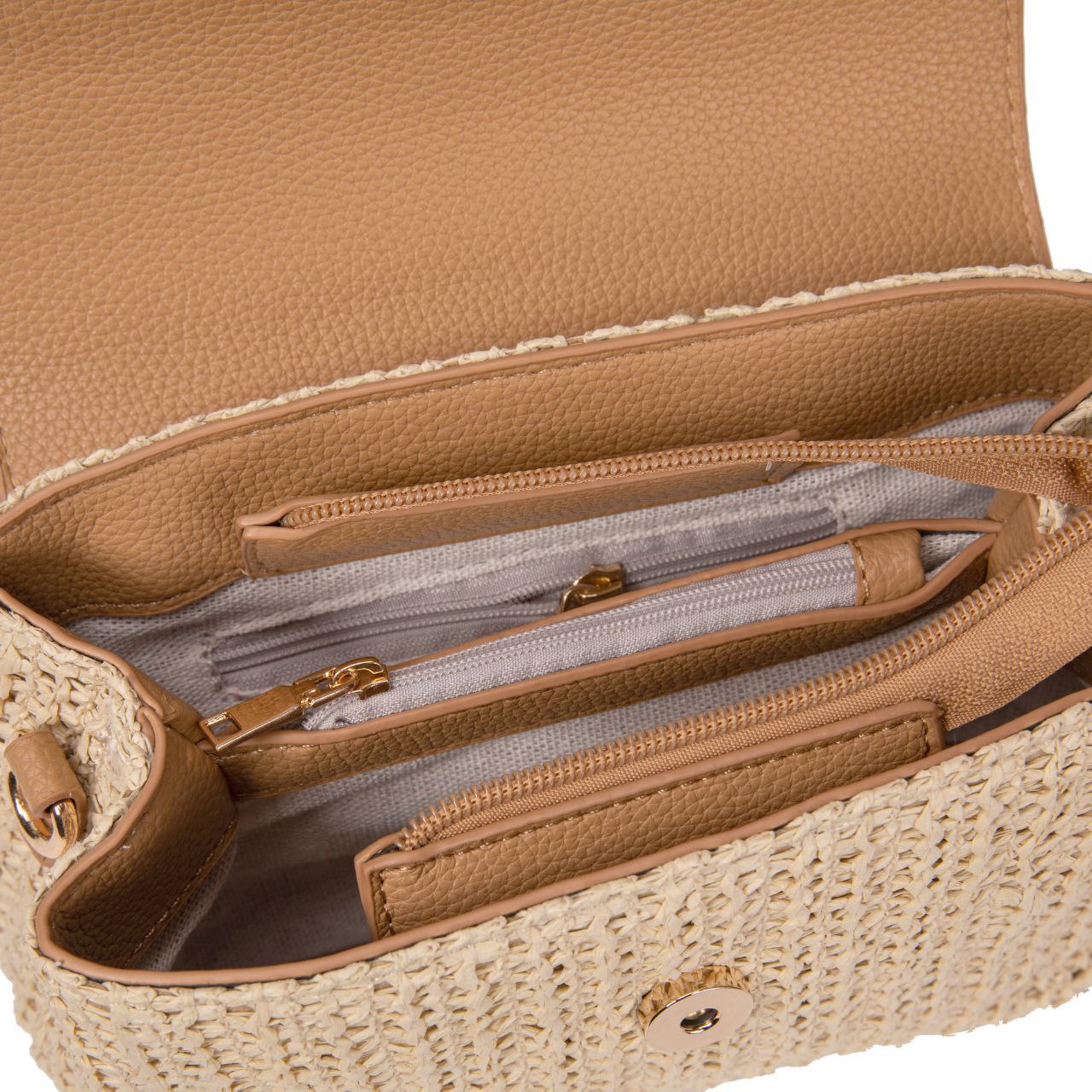 Bolso Bandolera De Verano Mujer Rafia Natural Estilo Satchel Vintage Elegante Casual Ligero Compacto Playa Diario