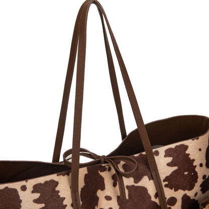 Bolso Tote Grande Con Estampado De Vaca Y Neceser Interior | Bolso Mujer De Moda Para El Día A Día
