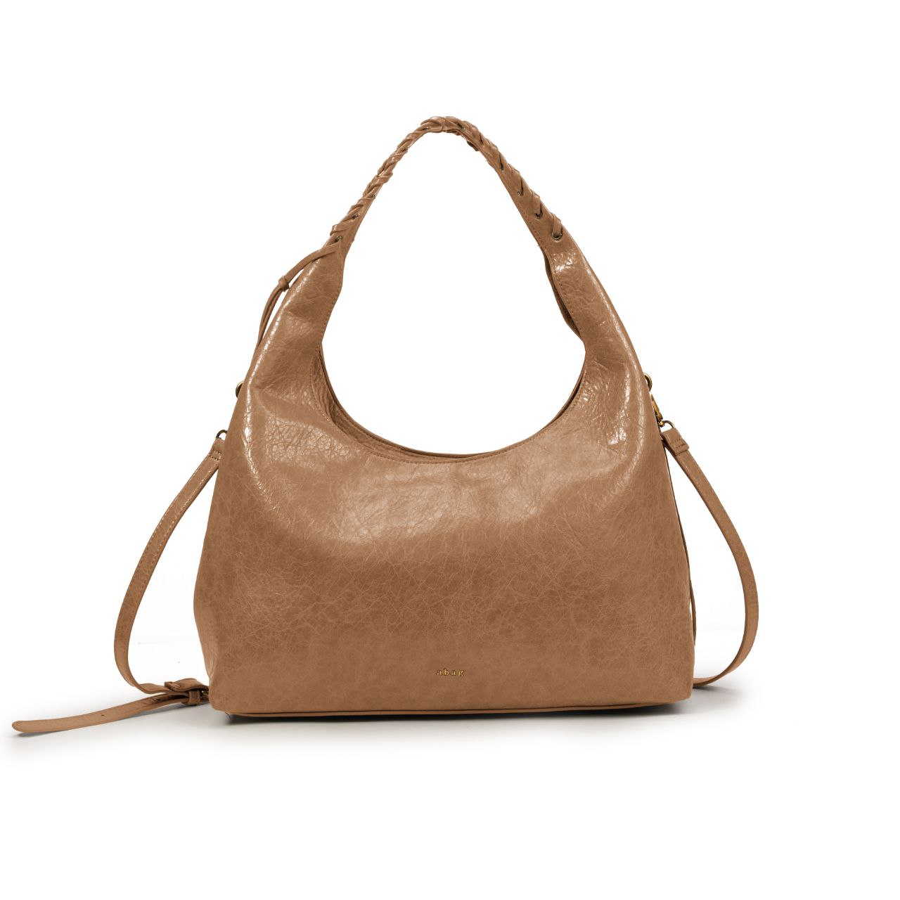 Bolso De Moda Tipo Hobo Con Asa Trenzada Para Mujer Elegante | Bolso Grande De PU Estilo Casual