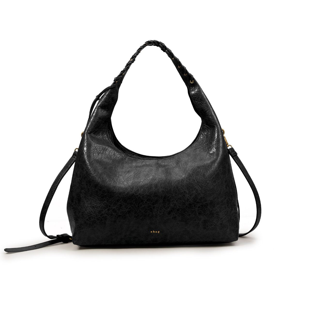 Bolso De Moda Tipo Hobo Con Asa Trenzada Para Mujer Elegante | Bolso Grande De PU Estilo Casual
