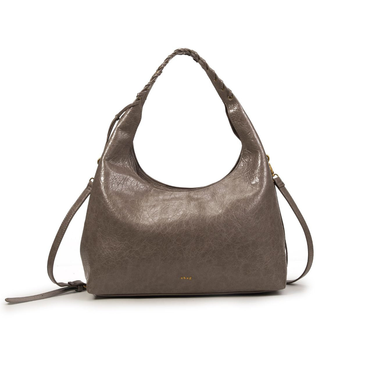 Bolso De Moda Tipo Hobo Con Asa Trenzada Para Mujer Elegante | Bolso Grande De PU Estilo Casual