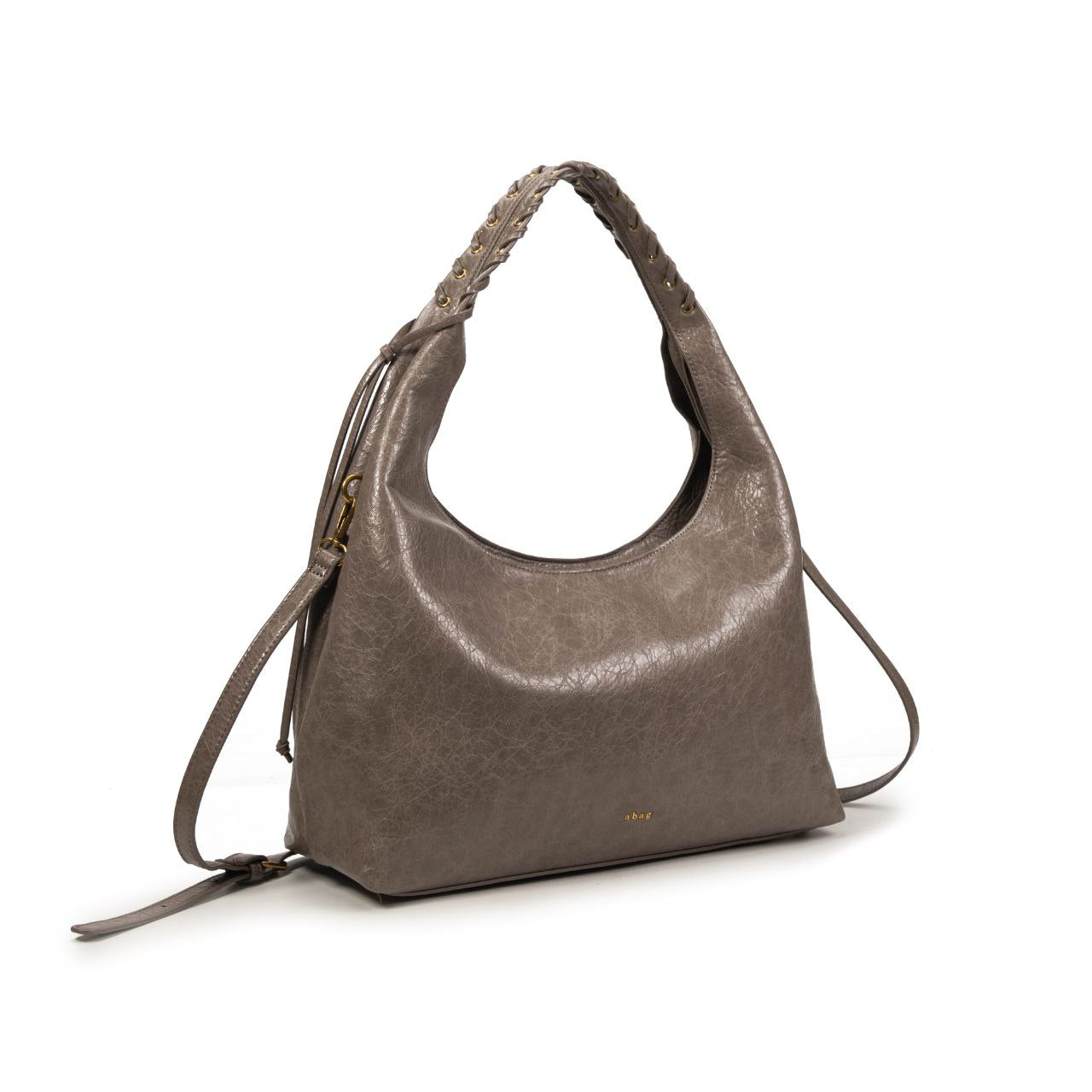 Bolso De Moda Tipo Hobo Con Asa Trenzada Para Mujer Elegante | Bolso Grande De PU Estilo Casual