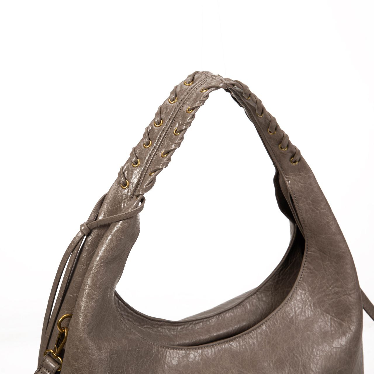Bolso De Moda Tipo Hobo Con Asa Trenzada Para Mujer Elegante | Bolso Grande De PU Estilo Casual