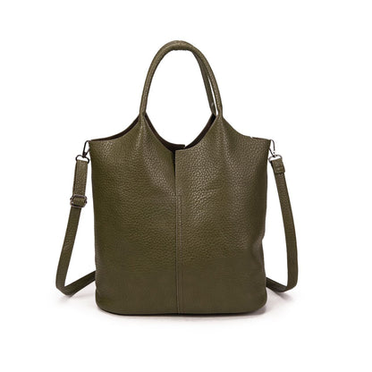 Bolso De Moda Mujer Tipo Tote Con Neceser Interior | Bolso Grande Casual De Eco-Cuero Elegante