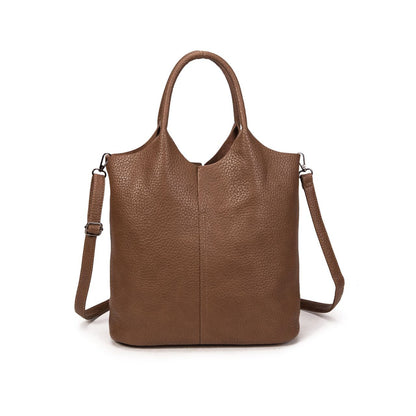 Bolso De Moda Mujer Tipo Tote Con Neceser Interior | Bolso Grande Casual De Eco-Cuero Elegante