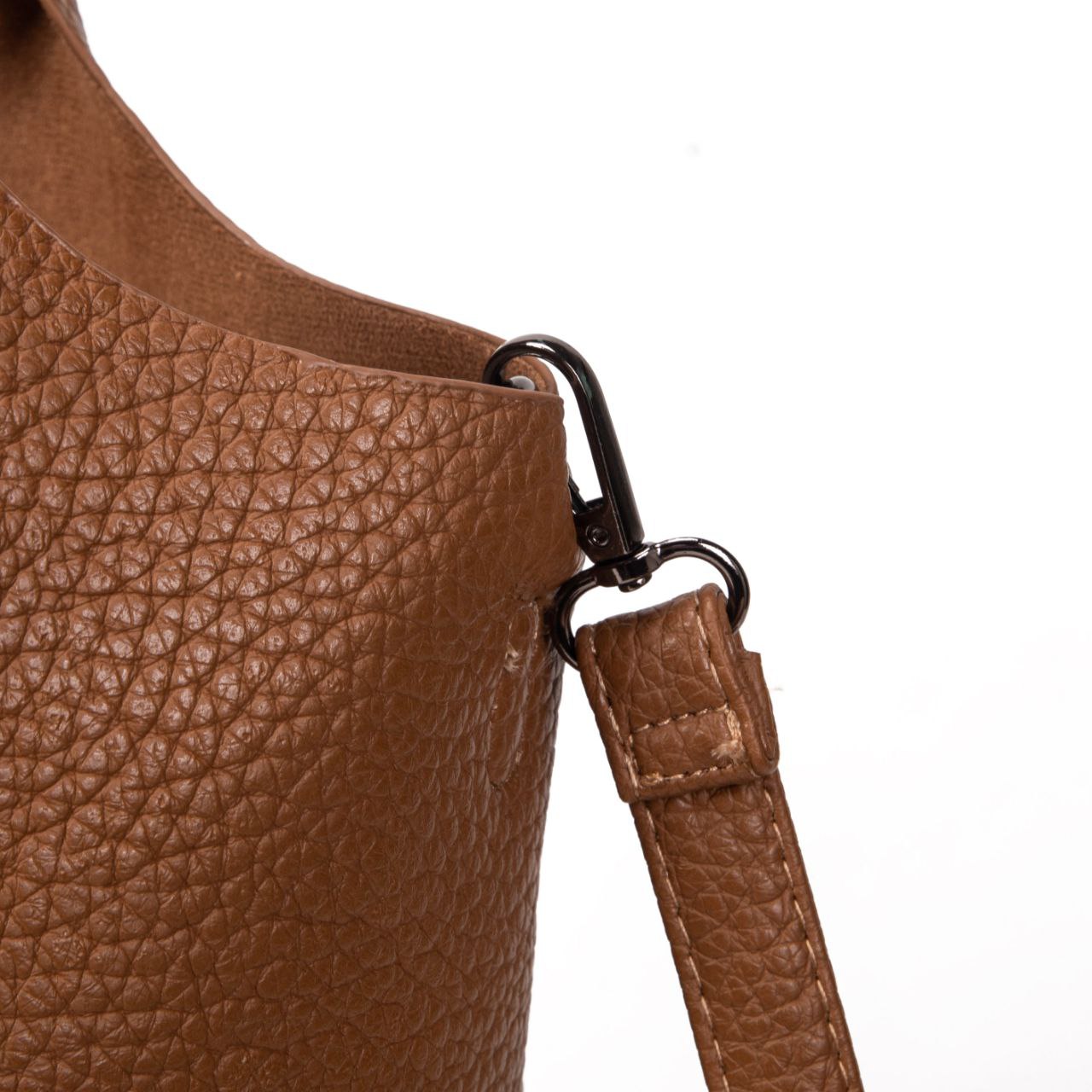 Bolso De Moda Mujer Tipo Tote Con Neceser Interior | Bolso Grande Casual De Eco-Cuero Elegante