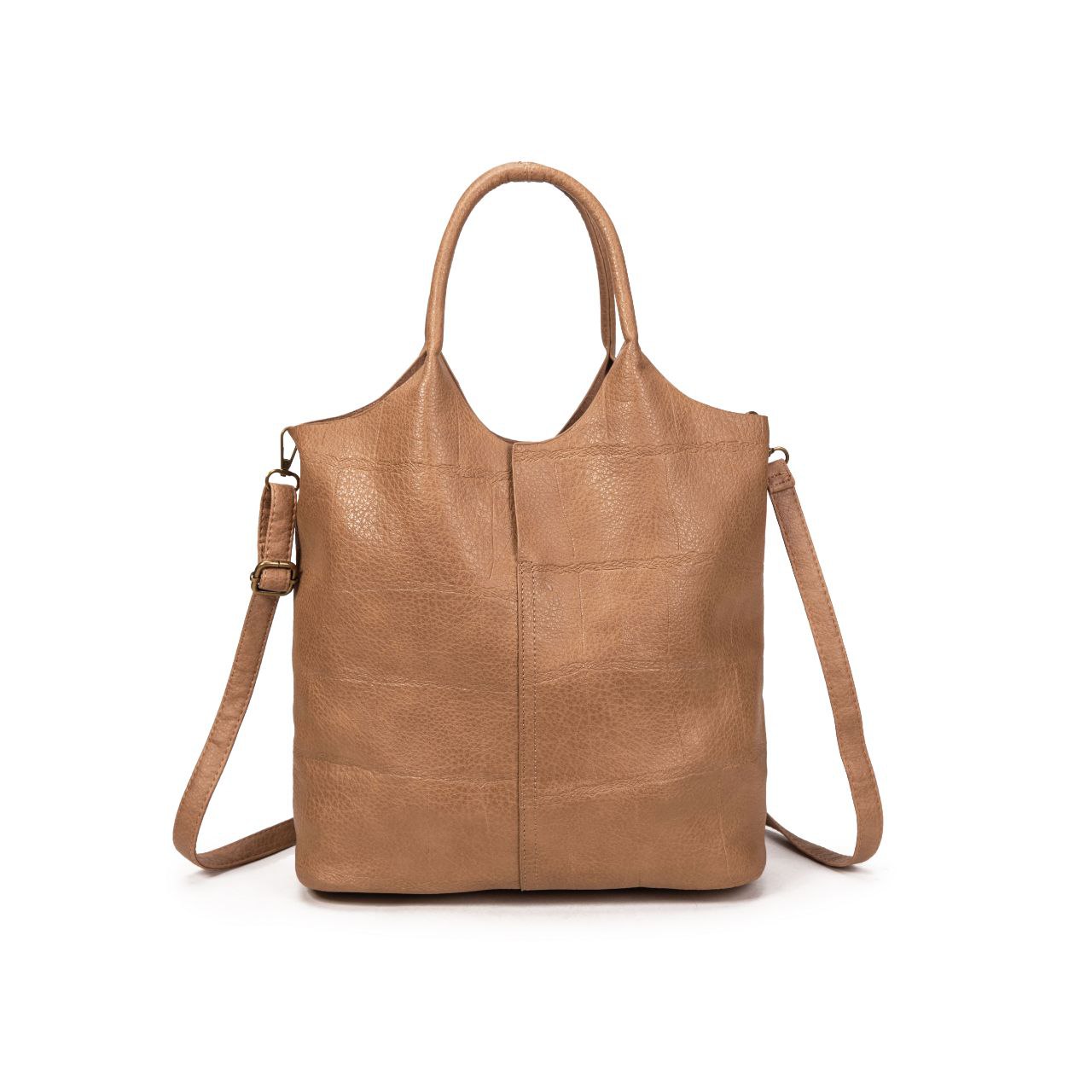 Bolso Mujer De Moda De Eco Cuero 32x30x12cm Con Asa Y Bandolera | Tote Elegante, Cartera De Cuero Para Diario
