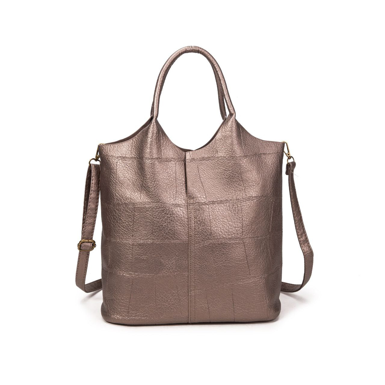 Bolso Mujer De Moda De Eco Cuero 32x30x12cm Con Asa Y Bandolera | Tote Elegante, Cartera De Cuero Para Diario