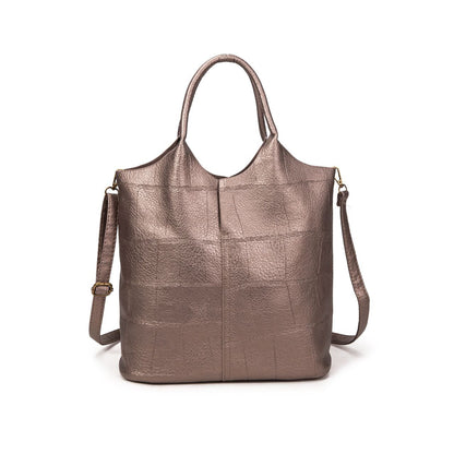 Bolso Mujer De Moda De Eco Cuero 32x30x12cm Con Asa Y Bandolera | Tote Elegante, Cartera De Cuero Para Diario