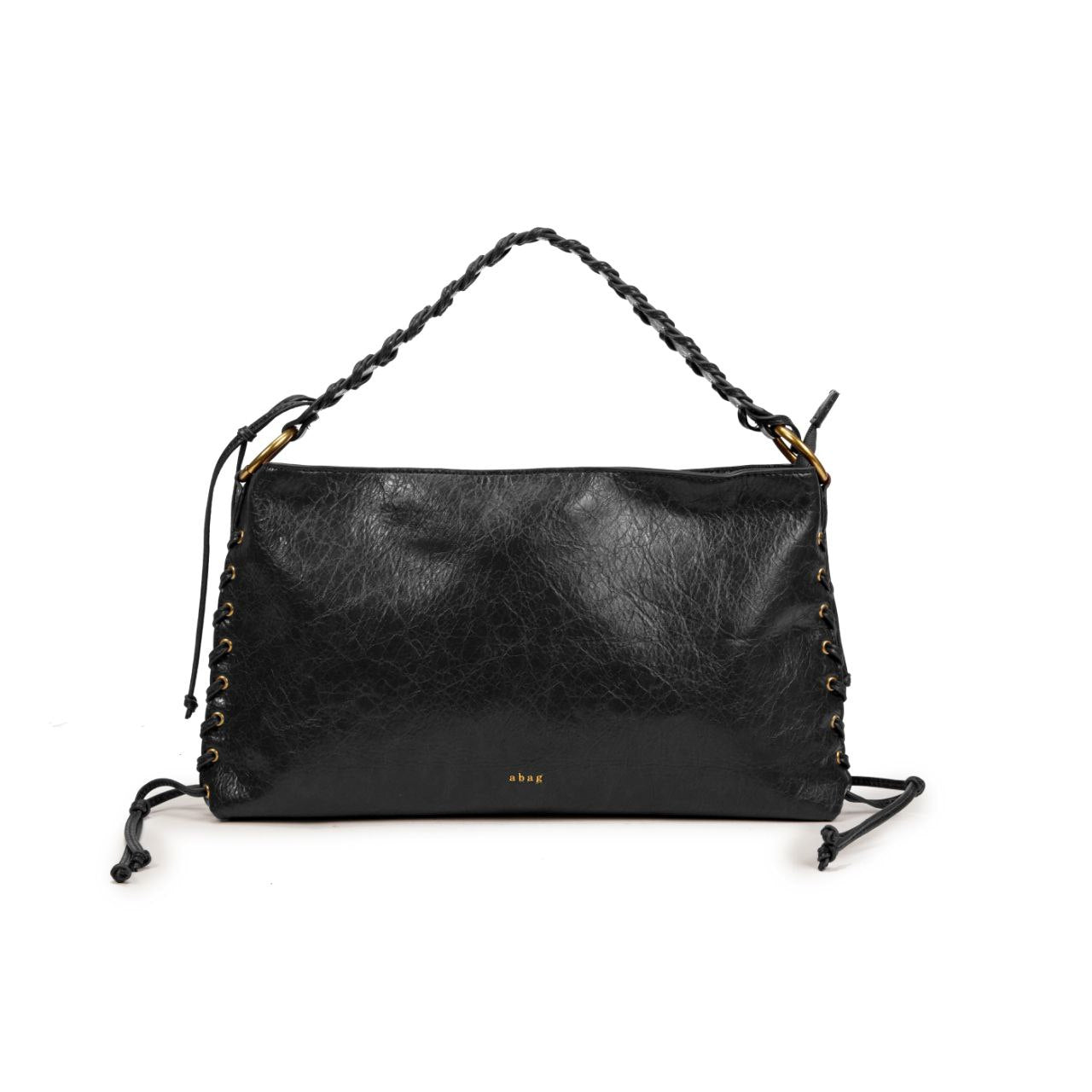 Bolso Mujer De Moda De Eco Cuero Con Asa Trenzada 38x21x5cm | Cartera Elegante Para Fiesta y Diario