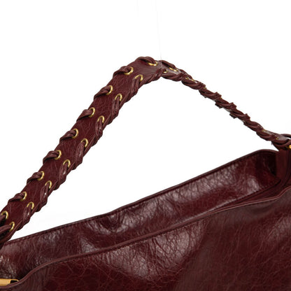Bolso Mujer De Moda De Eco Cuero Con Asa Trenzada 38x21x5cm | Cartera Elegante Para Fiesta y Diario