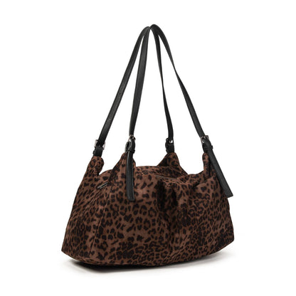 Bolso Mujer Animal Print Leopardo 42x23x14cm | Bolso De Hombro Elegante y Espacioso Para Diario