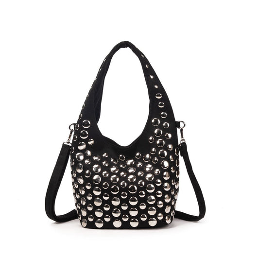 Bolso Mujer De Moda Con Tachuelas Grandes, Bolso Elegante Y Cómodo Para El Día A Día 29x21x16cm