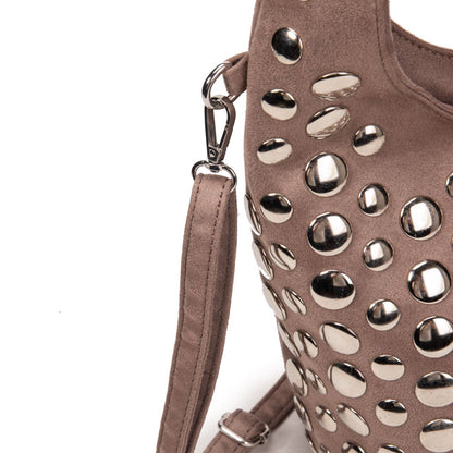 Bolso Mujer De Moda Con Tachuelas Grandes, Bolso Elegante Y Cómodo Para El Día A Día 29x21x16cm