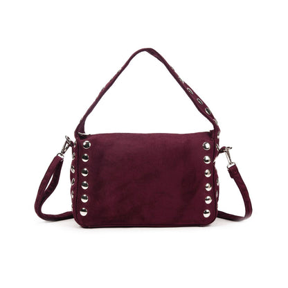 Bolso Mujer De Moda Con Tachuelas Laterales, Bolso Pequeño Elegante Y Práctico Para Uso Diario 28x16x10cm