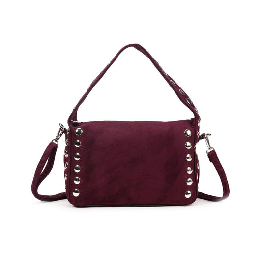 Bolso Mujer De Moda Con Tachuelas Laterales, Bolso Pequeño Elegante Y Práctico Para Uso Diario 28x16x10cm