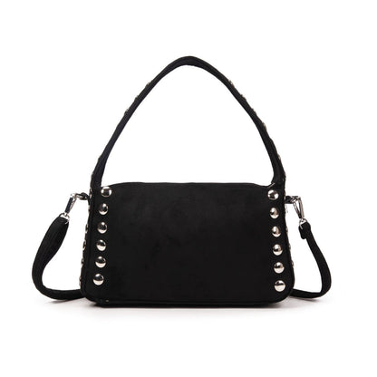 Bolso Mujer De Moda Con Tachuelas Laterales, Bolso Pequeño Elegante Y Práctico Para Uso Diario 28x16x10cm