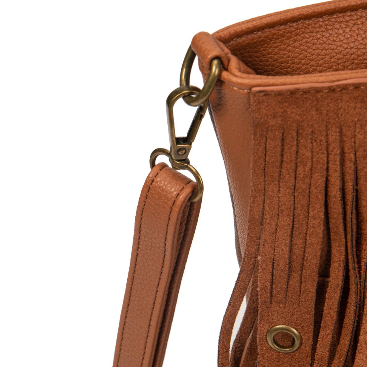 Bolso Mujer De Moda Con Flecos Boho, Bolso Grande Shopper Con Correa Bandolera, Bolso Casual Chic 36x27x12cm