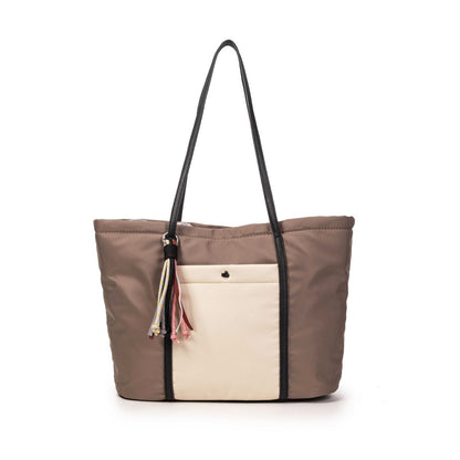 Bolso Shopper Mujer Grande Impermeable Con Asas Largas, Bolso De Moda Espacioso Para Trabajo, Compras Y Viajes