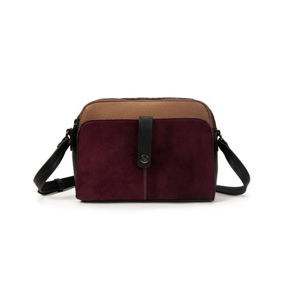 Bolso Bandolera Mujer De Eco Cuero Y Ante Con Estilo Animal Print, Bolso Pequeño Elegante Para Uso Diario Y Viajes