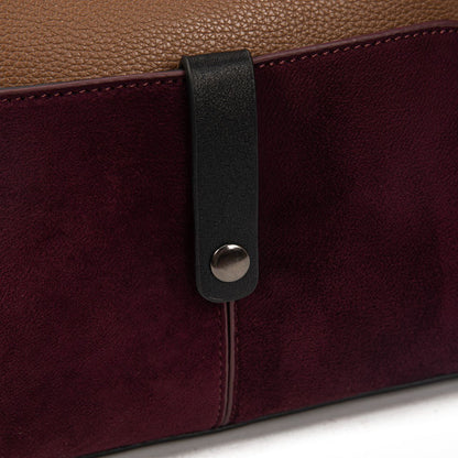 Bolso Bandolera Mujer De Eco Cuero Y Ante Con Estilo Animal Print, Bolso Pequeño Elegante Para Uso Diario Y Viajes