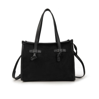 Bolso Mujer De Moda Elegante Con Estilo Casual Chic, Cartera Suave Tipo Ante Con Asas Y Correa, Bolso Pequeño Moderno