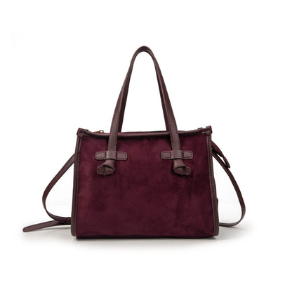 Bolso Mujer De Moda Elegante Con Estilo Casual Chic, Cartera Suave Tipo Ante Con Asas Y Correa, Bolso Pequeño Moderno