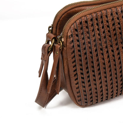 Bolso Mujer De Moda Pequeño Elegante Cruzado En Eco Cuero Vintage Con Diseño Único Y Cremallera Segura