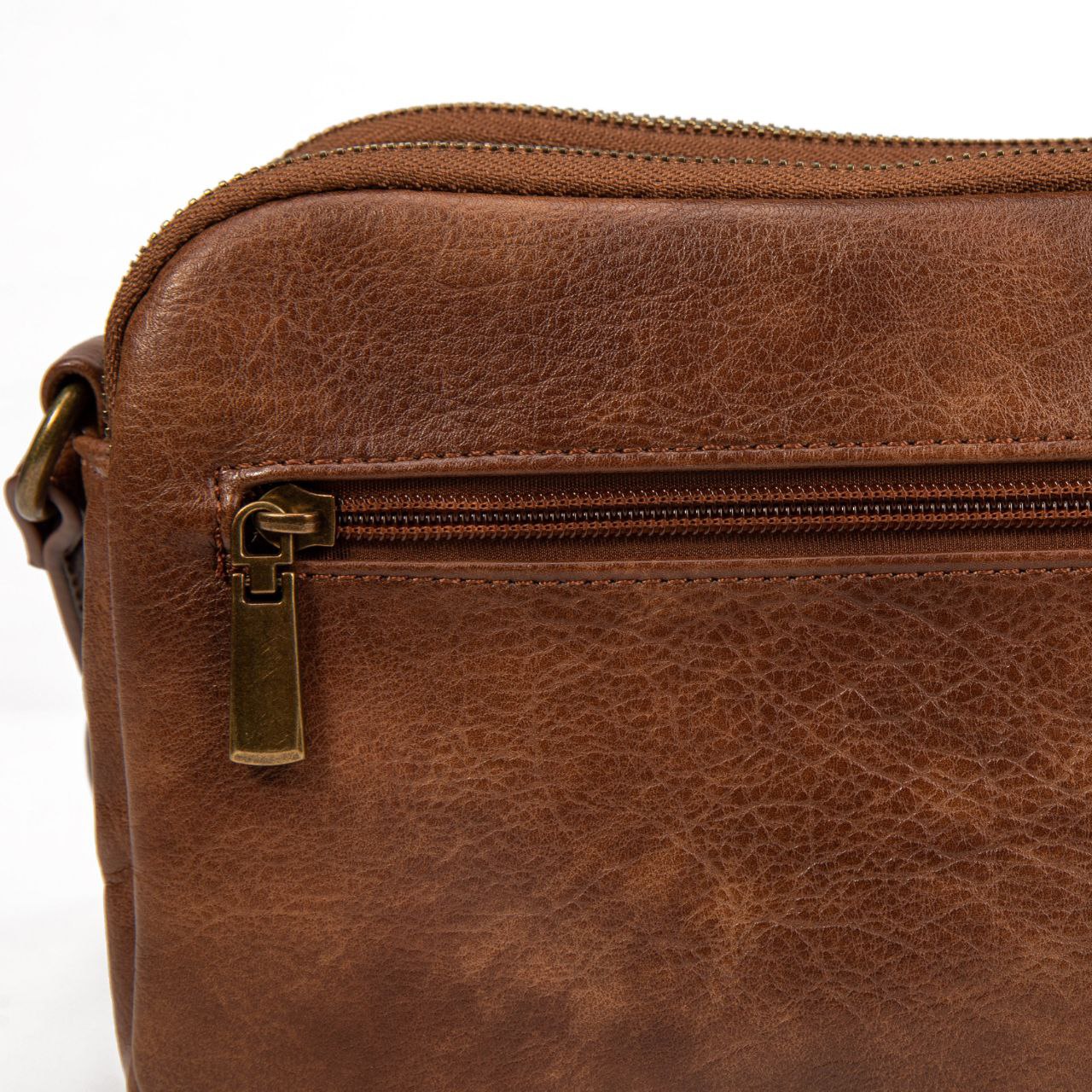 Bolso Mujer De Moda Pequeño Elegante Cruzado En Eco Cuero Vintage Con Diseño Único Y Cremallera Segura