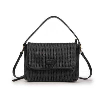 Bolso Mujer Elegante De Moda Con Diseño Perforado – Bandolera De Eco Cuero Estilo Vintage