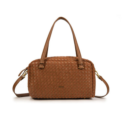 Bolso Mujer Elegante De Moda – Bandolera De Eco Cuero Trenzado Con Estilo Casual Chic