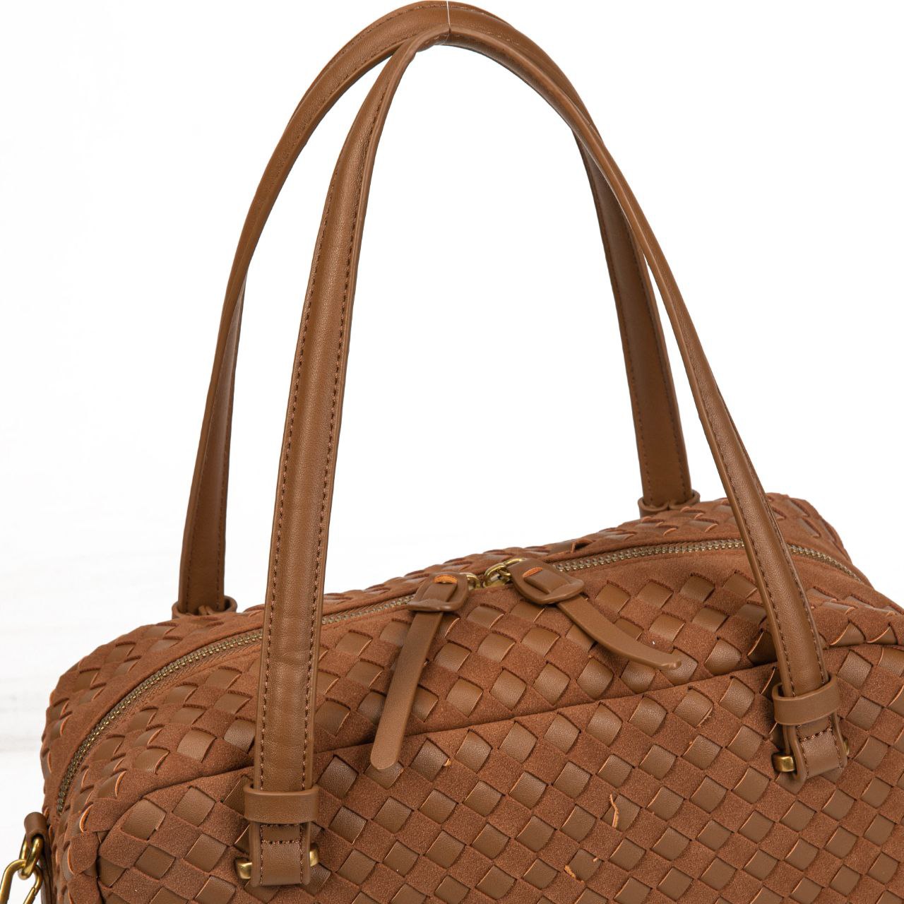 Bolso Mujer Elegante De Moda – Bandolera De Eco Cuero Trenzado Con Estilo Casual Chic