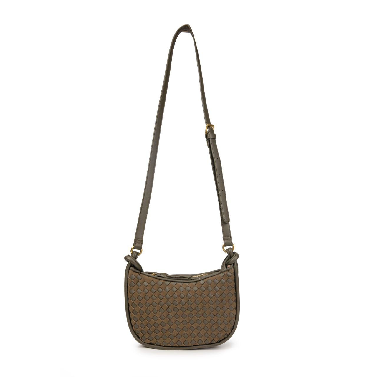 Bolso Mujer De Moda Tipo Bandolera – Bolso Pequeño De Eco Cuero Trenzado Con Estilo Casual